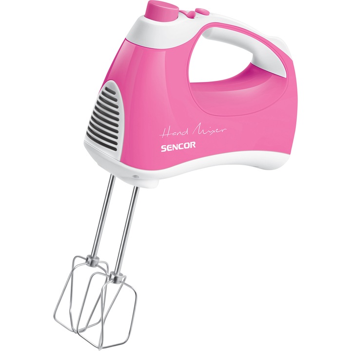 Ръчен миксер Sencor SHM 5408RS 200W розов 5 скорости 1.2м кабел