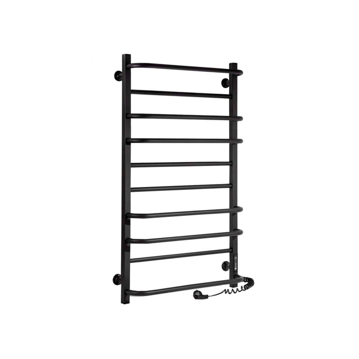 COMFORT 500x900 elektromos törölközőszárító ECO időzítővel, 170W, Fekete