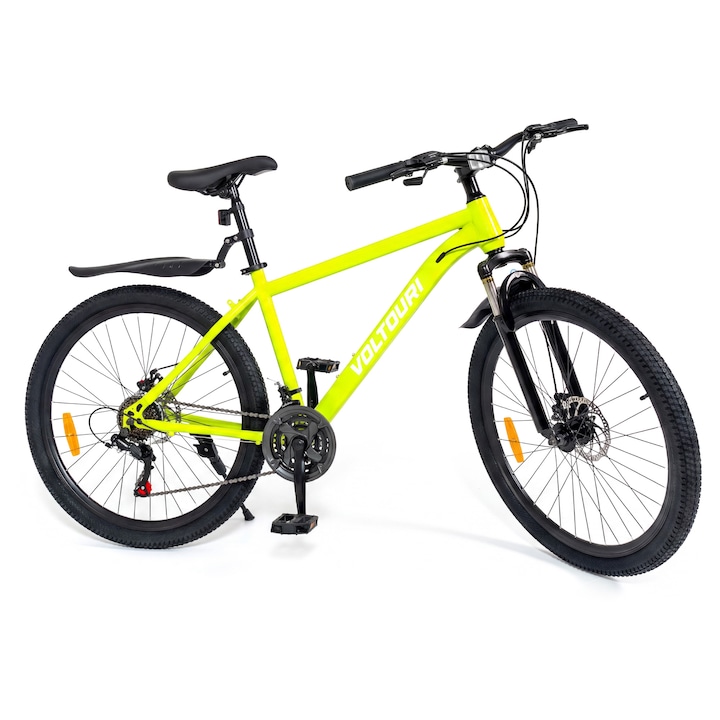 Велосипед Voltouri 26 инча, рамка 18, 21 скорости Shimano, дискови спирачки, предно окачване и калници