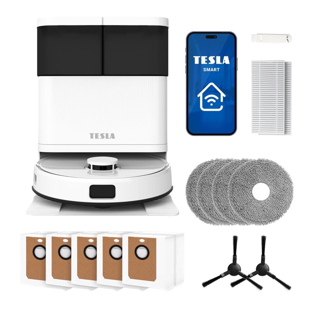 TESLA RoboStar iQ900 Ultra robot aspirator cu mop, curatare si incarcare automata