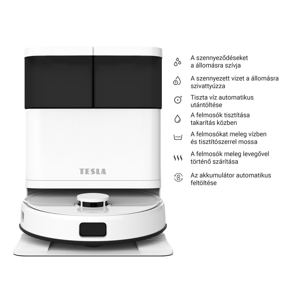 TESLA RoboStar iQ900 Ultra robot aspirator cu mop, curatare si incarcare automata