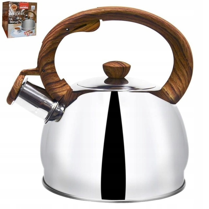 Orion rozsdamentes acél üst 1.8L ezüst barna 20x16.5cm