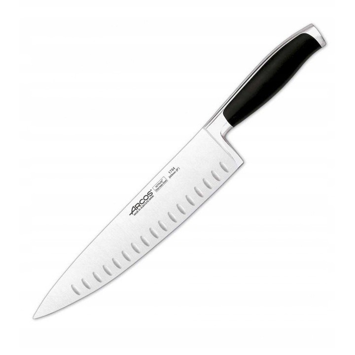 Arcos Kyoto szakácskés 240mm nitrum rozsdamentes acél fekete POM