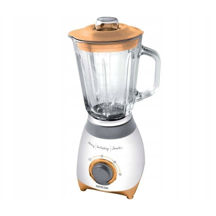 Пасатор Sencor SBL 4370, 500W, 1.5л, бяло-оранжев