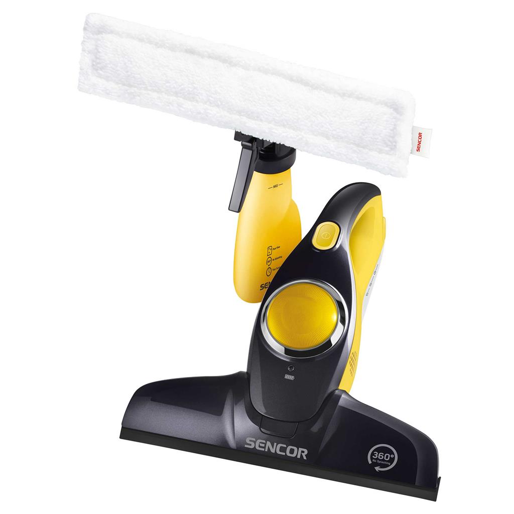 Aparat de curatat geamuri Sencor SCW 3001YL galben 37x28x12cm 2in1 20min autonomie