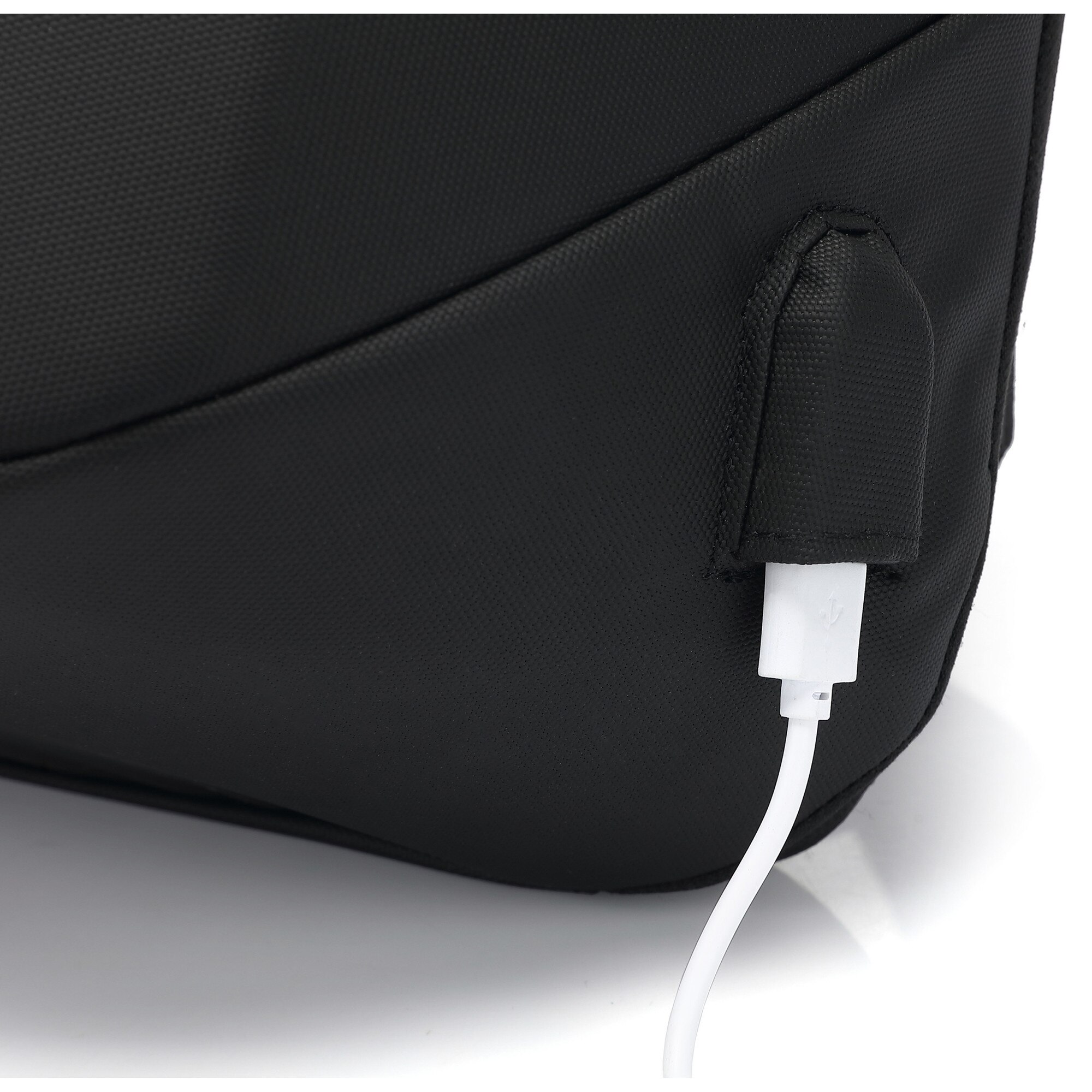 Yenkee, rucsac laptop din poliester 1200D cu inchidere TSA, port USB, antifurt, protectie anti-taiere, bretele captusite, YBB 1501, negru, 15,6"