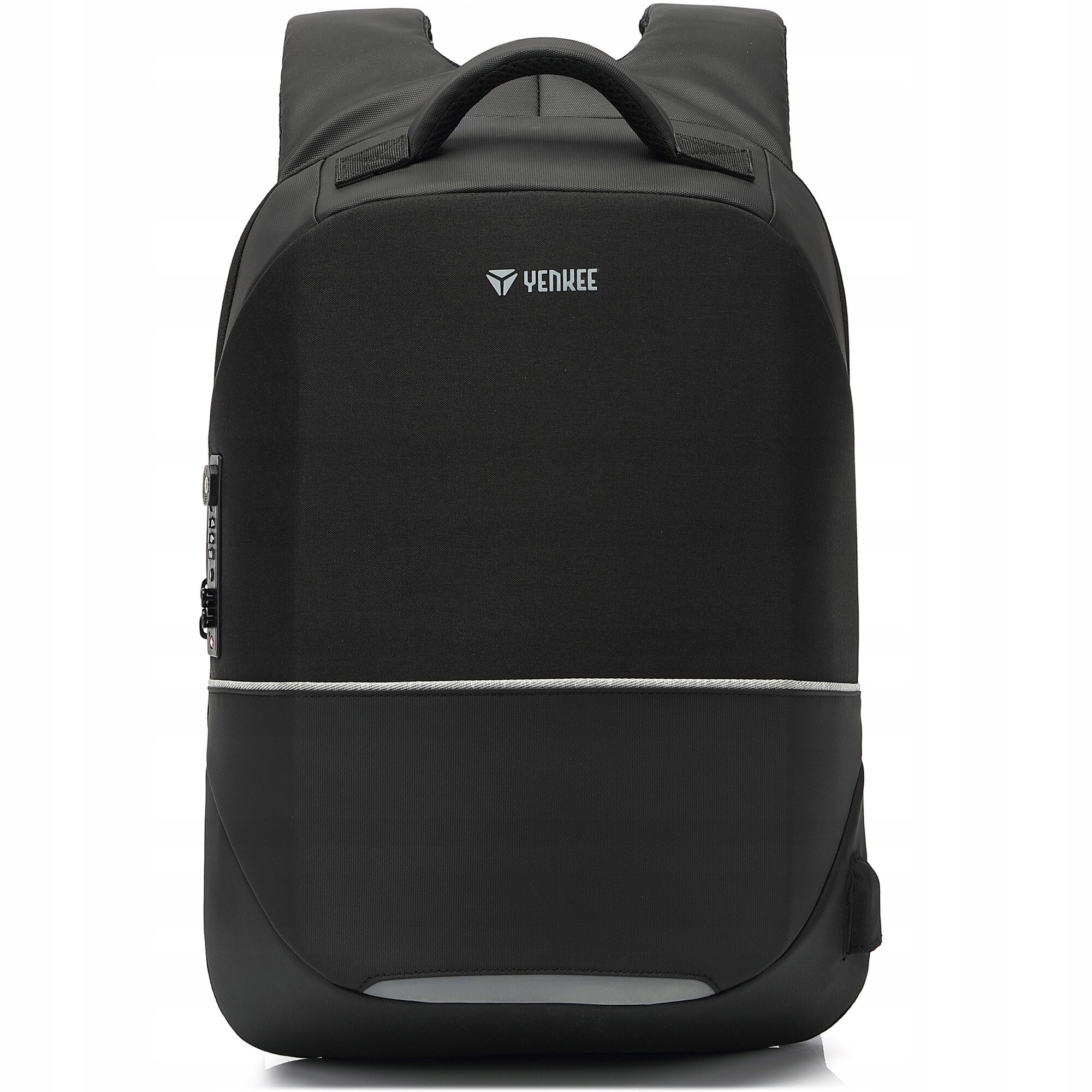 Yenkee, rucsac laptop din poliester 1200D cu inchidere TSA, port USB, antifurt, protectie anti-taiere, bretele captusite, YBB 1501, negru, 15,6"