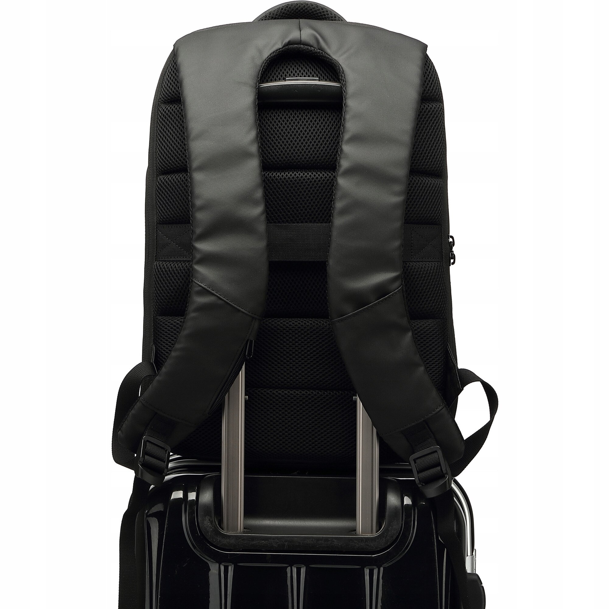 Yenkee, rucsac laptop din poliester 1200D cu inchidere TSA, port USB, antifurt, protectie anti-taiere, bretele captusite, YBB 1501, negru, 15,6"