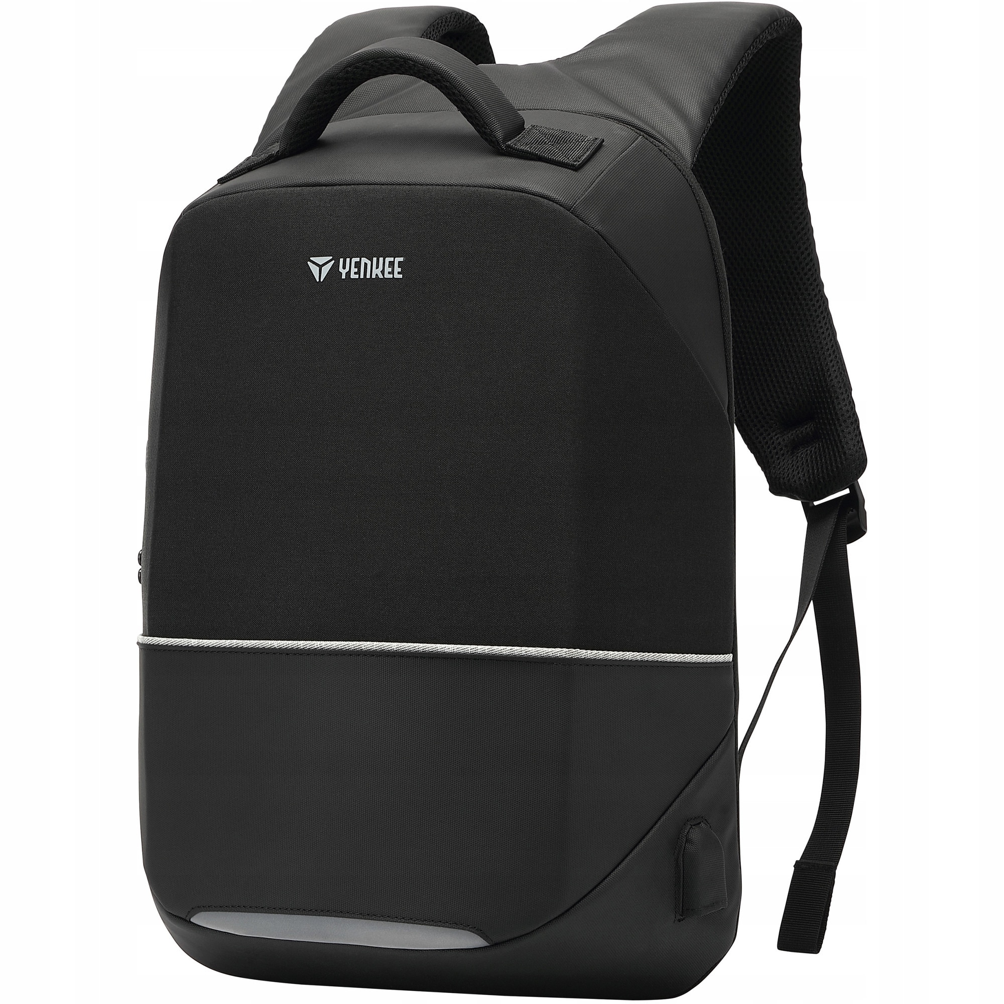 Yenkee, rucsac laptop din poliester 1200D cu inchidere TSA, port USB, antifurt, protectie anti-taiere, bretele captusite, YBB 1501, negru, 15,6"