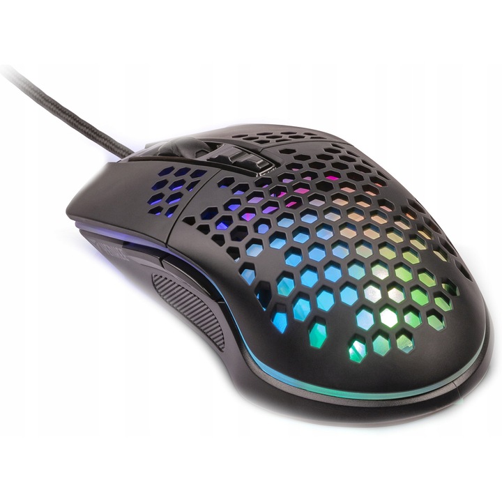 Mouse gaming Yenkee YMS3030BK 6400DPI RGB negru 12.3x6.7x4cm 75g