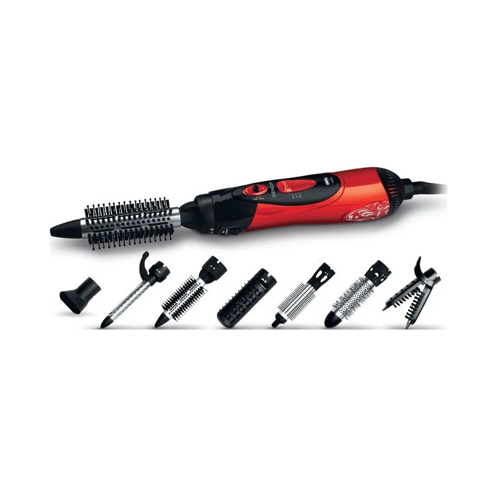 Sencor SHS 7551RD hajszárító 1000W 7 tartozék piros