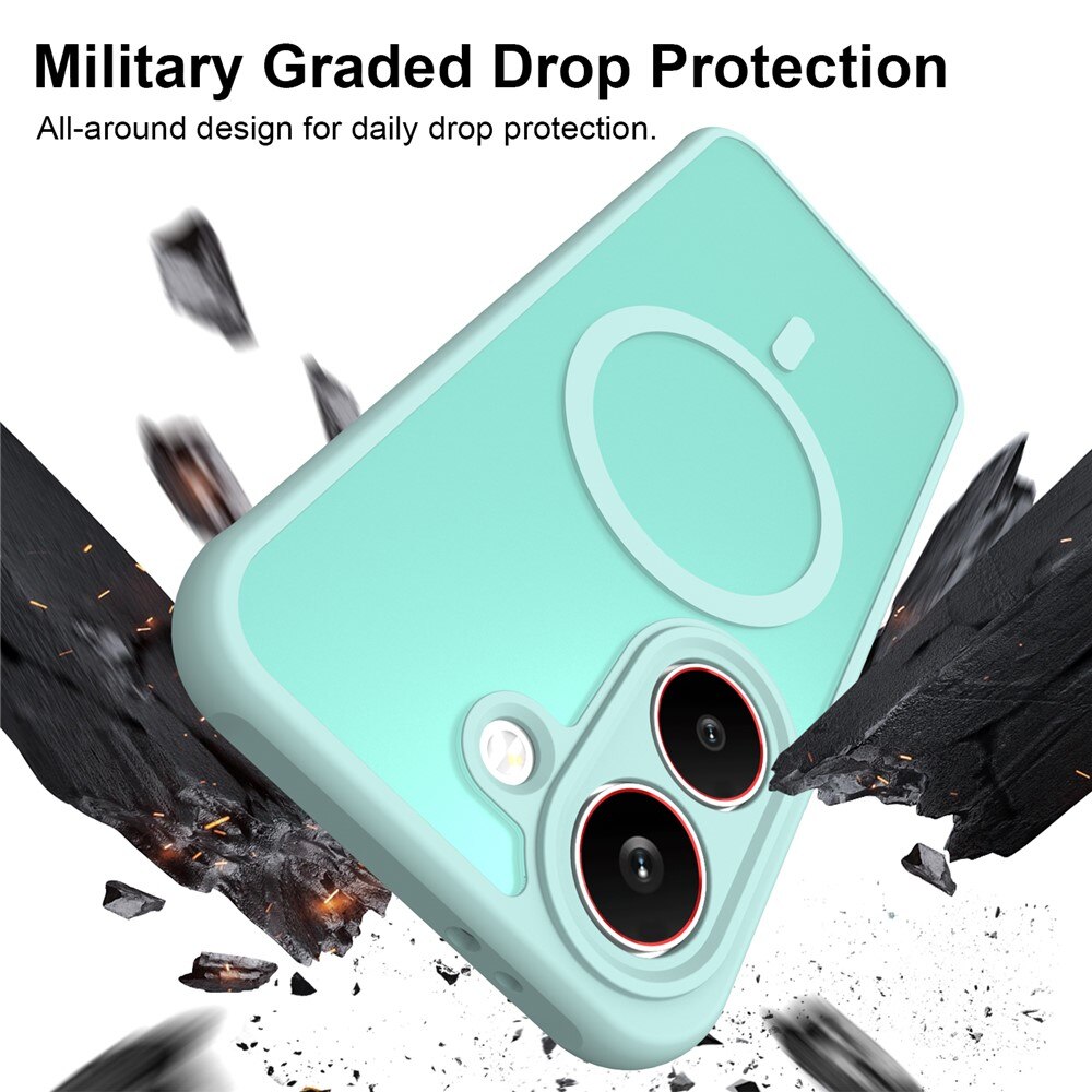 Husa MagSafe pentru Xiaomi Poco X8 Pro, HaloFrost II, Mint Green