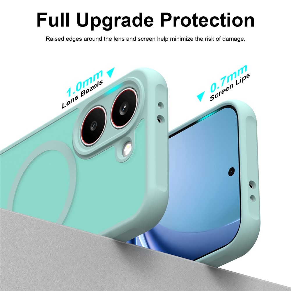 Husa MagSafe pentru Xiaomi Poco X8 Pro, HaloFrost II, Mint Green