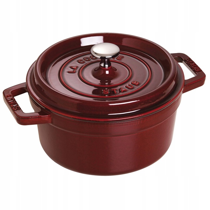 Staub serpenyő, öntöttvas, piros, 18cm, 2.7kg