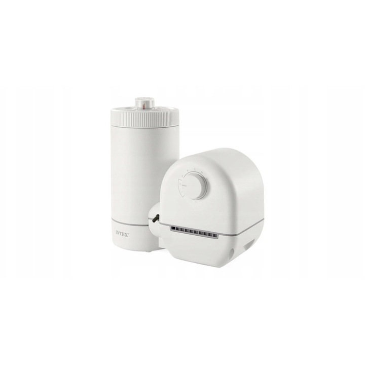 Pompa filtranta pentru piscina Intex 26636, capacitate 5.678 l/h, filtru cartus tip A, tehnologie Hydro Aeration, alb, 45 x 33 x 35,5 cm