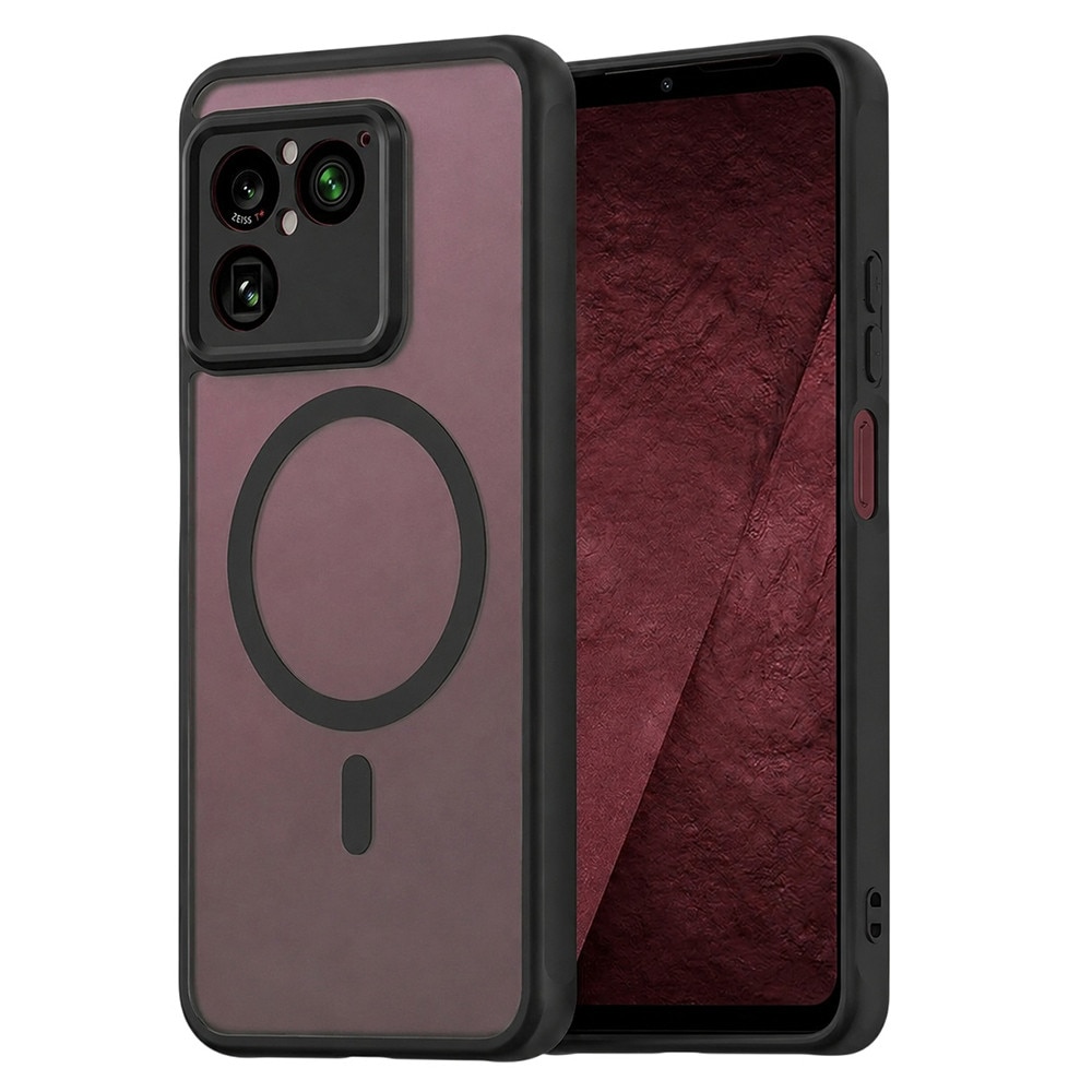 Husa pentru Sony Xperia 1 VIII Comari® Pulse, compatibila MagSafe, protectie anti-soc, bumpere ranforsate, finisaj mat antiamprenta, spate translucid, Negru