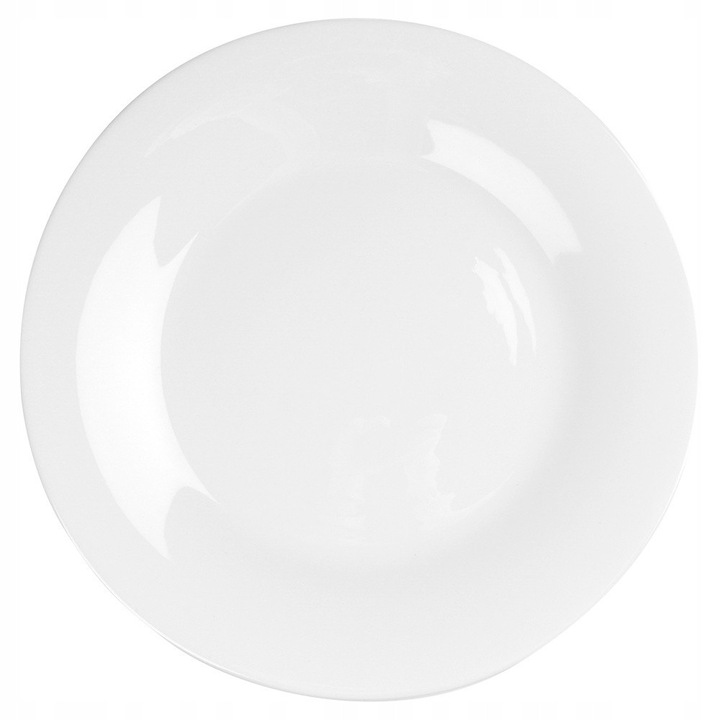 Vilde 6 darabos lapostányér készlet, üveg, átmérő 25,5 cm, fehér, 6 x 1 db