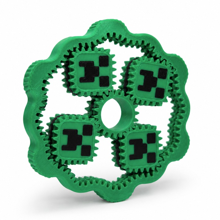 Spinner Fidget cu Angrenaje Creeper – Jucarie Antistres 3D