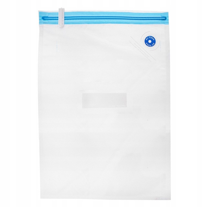 Pungi vid pentru alimente Vilde, pungi vacuum texturate, din folie, cu ventil de aer si inchidere glisanta, 40x28 cm, 10 bucati