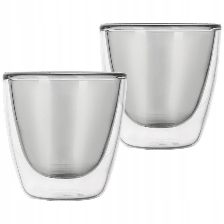 Vilde 90ml dupla falú átlátszó eszpresszó pohár szett (2 db)
