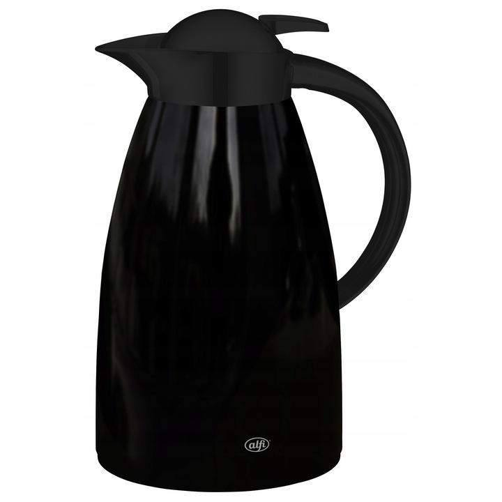Alfi SIGNO ONE bársony fekete termosz AromaSafe technológiával a tökéletes ízért, 12 óra melegen/24 óra hidegen tartás, fekete, 1,0 l