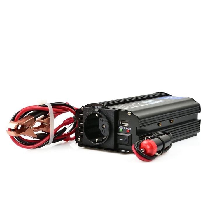 Feszültség átalakító - inverter, Geko, 24 - 220 v, 350/700 w