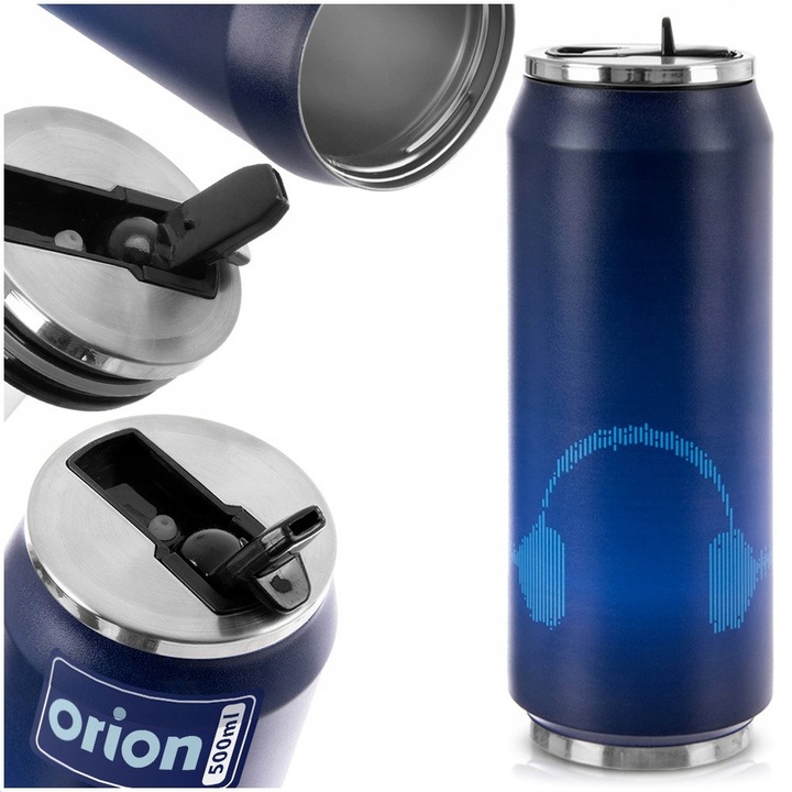Orion termosz bögre 500ml vákuumszigetelés kék 7x7x19cm