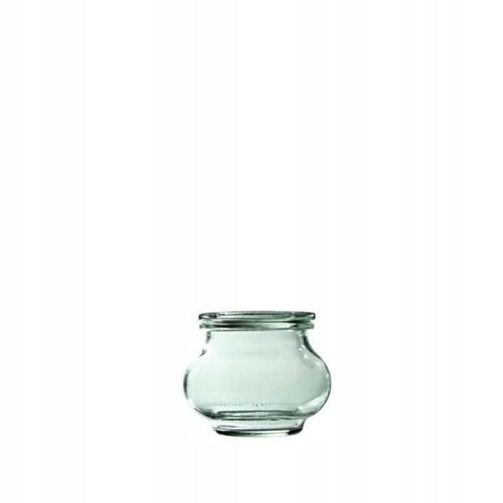 Комплект от 12 буркана Weck 220ml, прозрачно стъкло, 60x71mm с капак от стъкло
