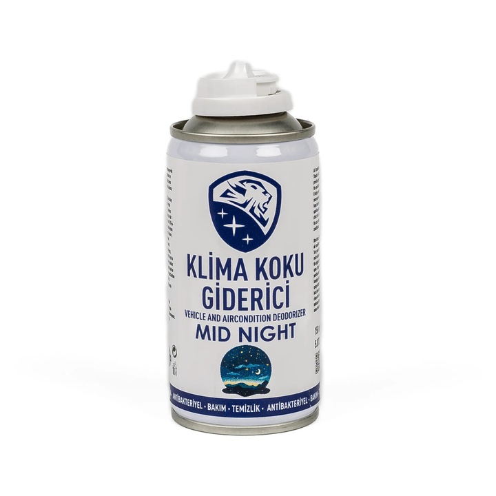 Dezodorizant Pentru Vehicule Si Aer Conditionat Mid Night antibakteriális 150ml Newmix