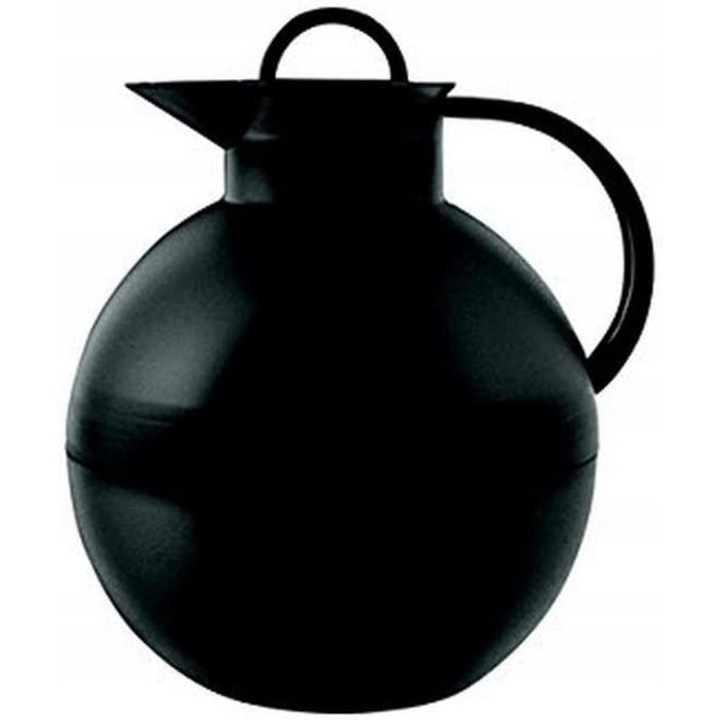 Termos carafa termica Alfi Kugel 0115.020.094, izolatie alfiDur, pastreaza cald 12h/rece 24h, inchidere etansa rotativa, material exterior plastic, negru mat, 0,94 l