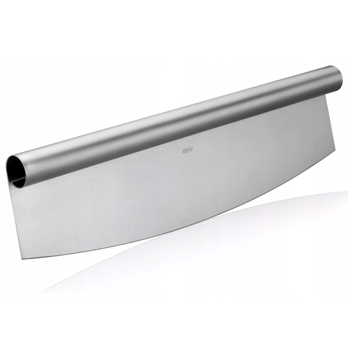 Cutit pentru pizza Gefu DARIOSO, lama rotunjita 35 cm, maner ergonomic, protectie pentru lama, inox, 1 buc
