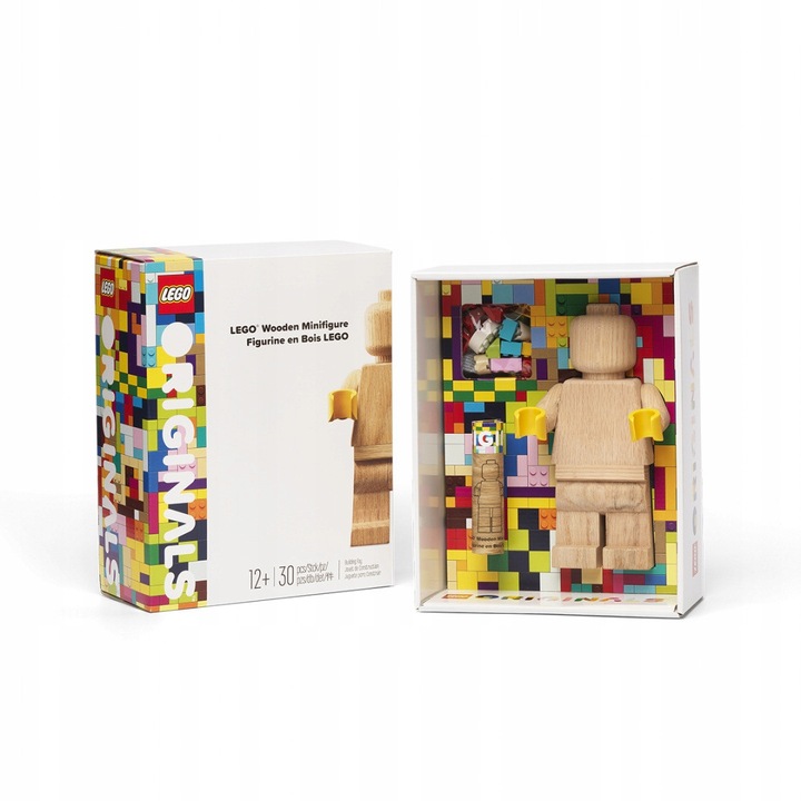 Колекционерска фигурка LEGO Originals 853967, минифигура от дъбово дърво, с подвижни пластмасови ръце, включва 29 LEGO части за 5 модела, натурален, 1 бр