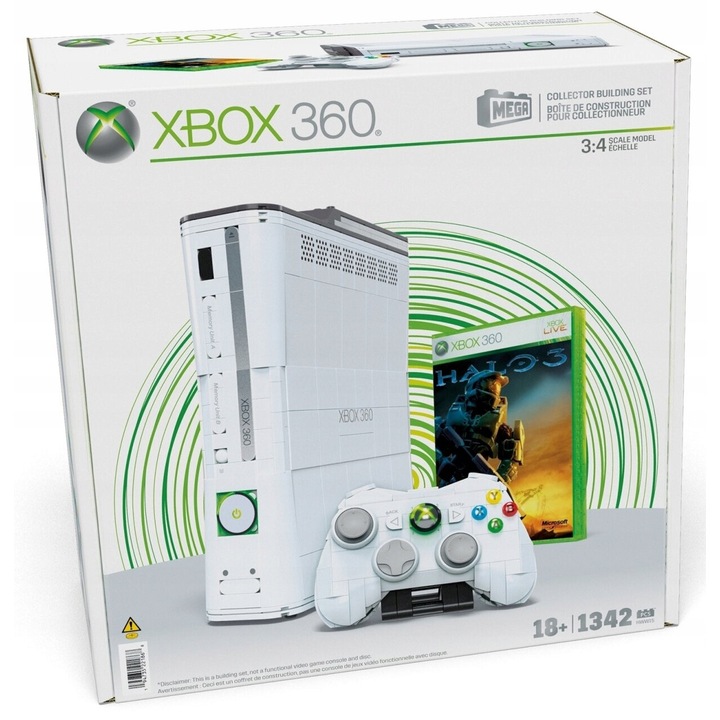 Конструктор MEGA Probuilder Xbox 360, 1342 части, пластмаса, 18+ години