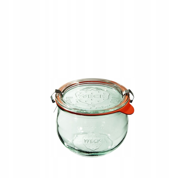 Комплект от 6 буркана Weck Tulip 580ml с херметичен капак и щипки