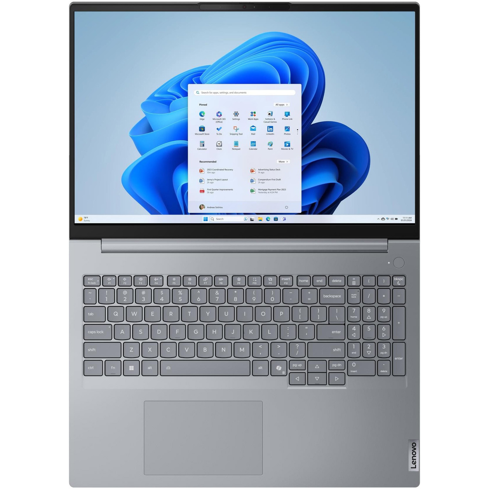 Laptop Lenovo ThinkBook 16 G8 IAL Procesor Intel® Core™ Ultra 5 135H 18M Cache, up to 4.60 GHz, 16" WUXGA, 16GB DDR5, 512GB SSD, Intel Graphics, Gri