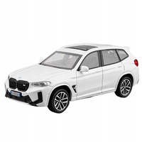 Macheta auto metalica BMW X3 M, alba, scara 1:32, cu lumini LED si sunete