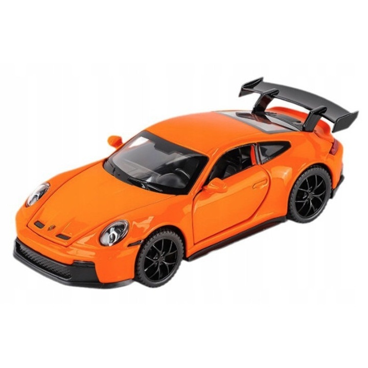 Метален модел Porsche 911 GT3 RS, 1:32, оранжев, 14.3x5.9x4см