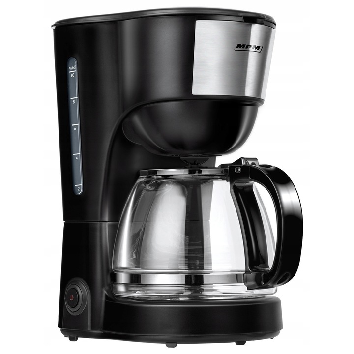 Espressor cafea MPM MKW-12 1.25l sticla alb 17x21x28.5cm