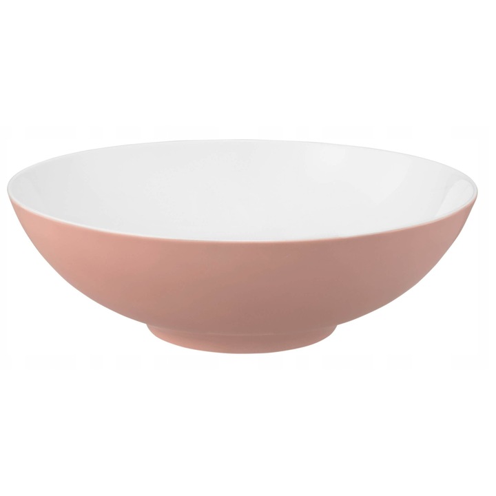 Bol portelan Seltmann Weiden Life Fashion Posh Rose roz 30cm