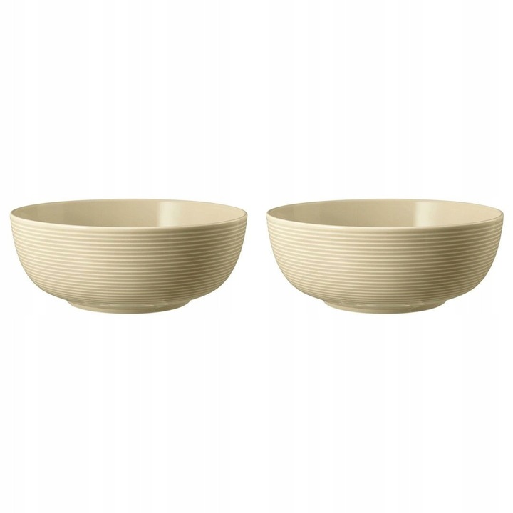 Set 2 boluri Seltmann Weiden Beat Color Glaze bej 20cm