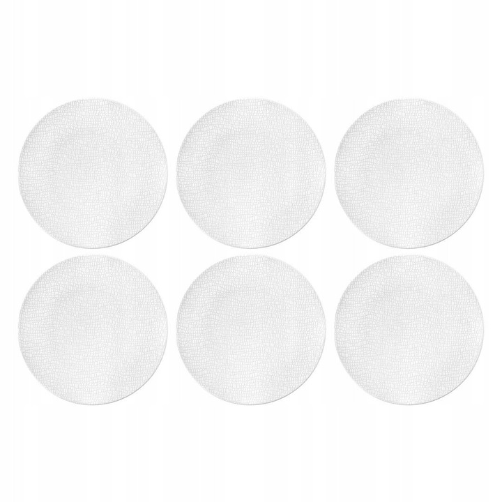 6 darabos készlet, Seltmann Weiden Life Fashion Luxury White salátástányérok, kiváló minőségű porcelán, sütőben és mikrohullámú sütőben is használható, fehér, átmérő 22,5 cm