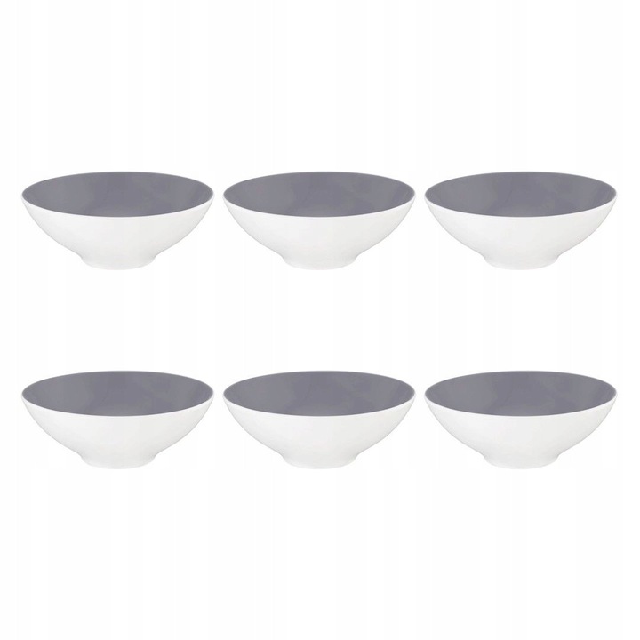 Set 6 boluri Seltmann Weiden Life Fashion Elegant Grey, portelan, 14.5cm, gri