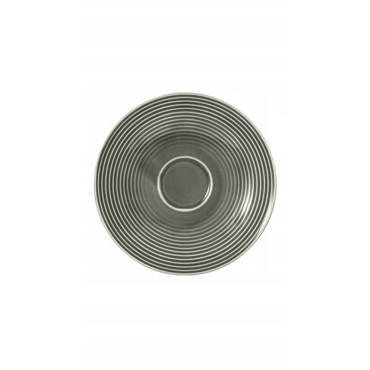 6 darabos készlet, Seltmann Weiden Beat Color Glaze csészealjak, 16,5 cm átmérő, vitrifikált porcelán, mosogatógépben és mikrohullámú sütőben is használható, szürke