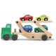 Set jucarii lemn Melissa & Doug camion cu remorca 61cm multicolor 3+ ani