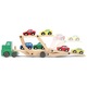 Set jucarii lemn Melissa & Doug camion cu remorca 61cm multicolor 3+ ani