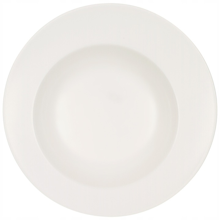 Villeroy Boch Flow tésztás tányér, prémium porcelán, fehér, 30cm