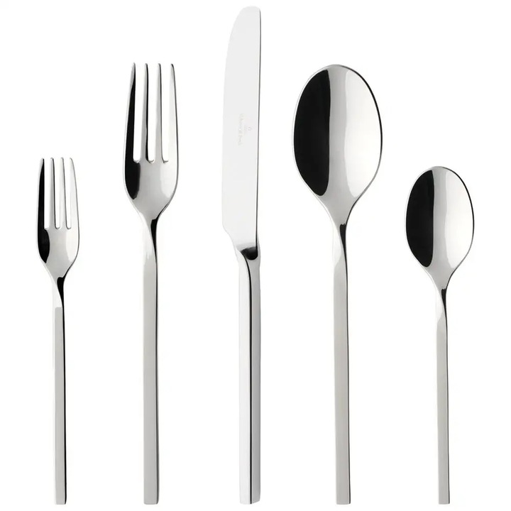 Villeroy & Boch NewWave evőeszközkészlet, 30 részes, ezüst, 42x27x5cm
