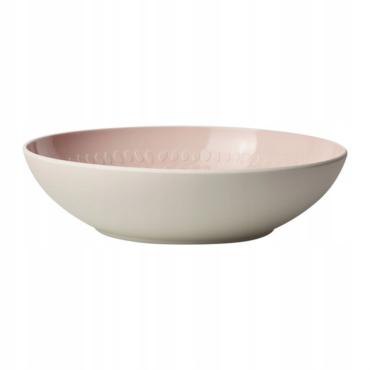 Misa Villeroy&Boch It's My Match Blossom, din portelan premium, rezistenta la masina de spalat vase si compatibila cu microunde, roz pudrat, 26x6,5 cm, 2000ml