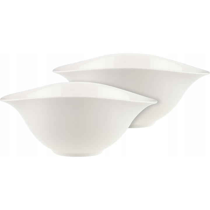 Villeroy Boch Vapiano tányérkészlet, 2 db, porcelán, fehér, 20.5x16.5x8.5cm