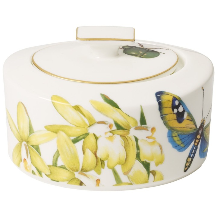 Zaharnita Villeroy & Boch Amazonia, portelan osos, alb auriu, 0.33l